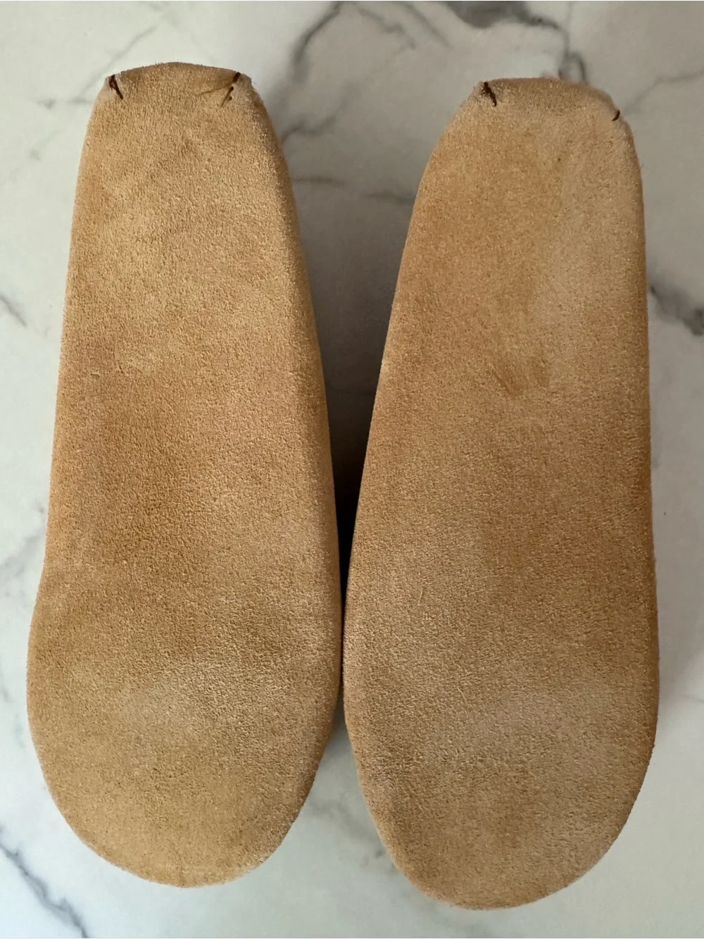 Minnetonka Men’s Softsole Laced Moccasins Tan • Size 8 New Without Box